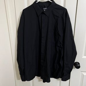 Mens Van Huesen Long Sleeve button-down Black size XXL - NWOT